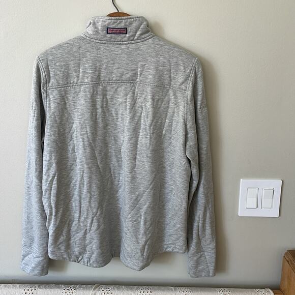 VINEYARD VINES The Shep Shirt Gray Quarter-Zip Sweatshirt Size XL - Picture 8 of 8
